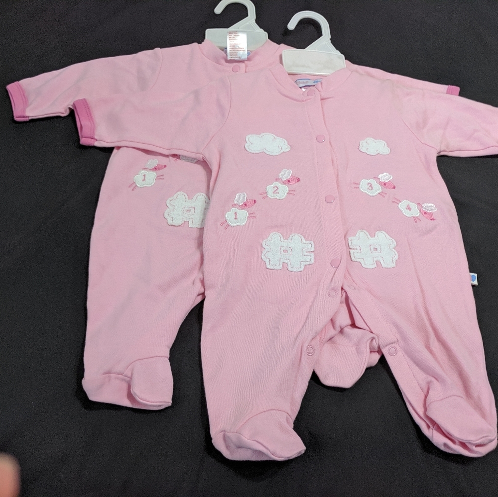 Two piece footies for preemie